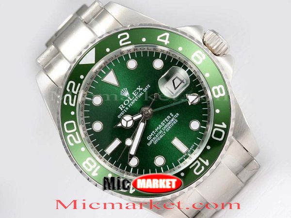 Copy Rolex GMT Master II Watch Green Bezel Classic Model Copy Rolex GMT Master II Watch Green Bezel Classic Model